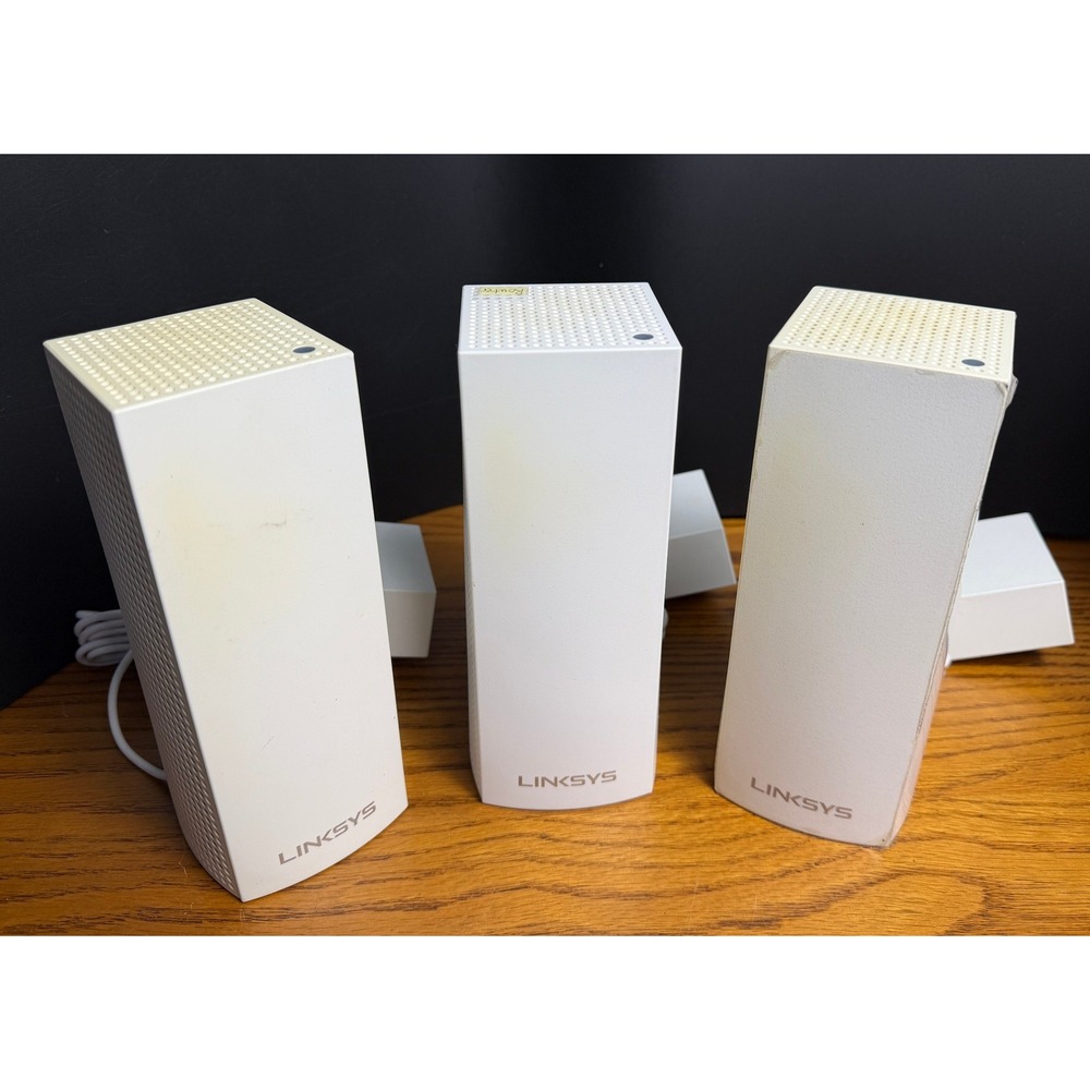 Linksys Velop WHW03 Tri-Band Intelligent Mesh WiFi System: 3-Pack White, WORKS